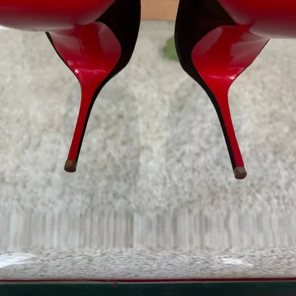 Authentic Christian Louboutin Pigalle Follies Women Brown Suede Stiletto Heels - Picture 12 of 16